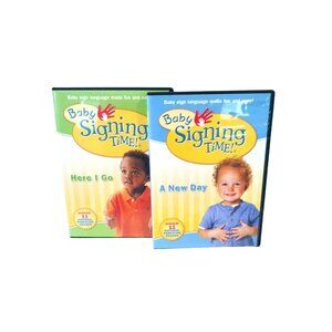 Baby Signing Time! Here I Go & A New Day Volume 2 & 3 Kids DVDs